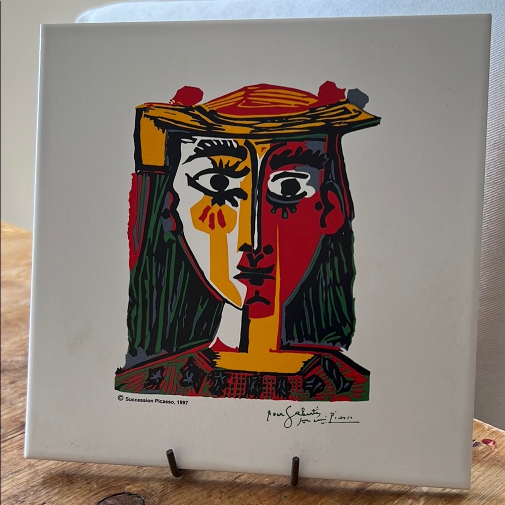 Pablo Picasso Succession Art Tile 2000 Alcora Spain, Gres Sanchis Art